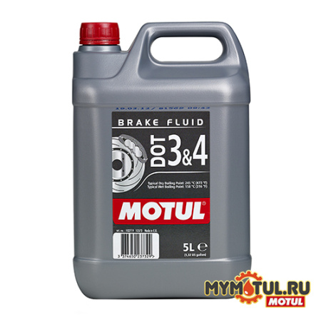 MOTUL DOT 3 & 4 Brake Fluid 5 литров
